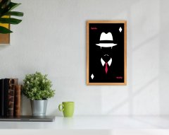 BK Home İsme Özel Godfather Baba Tasarımlı Dekoratif Retro Ahşap Tablo-14