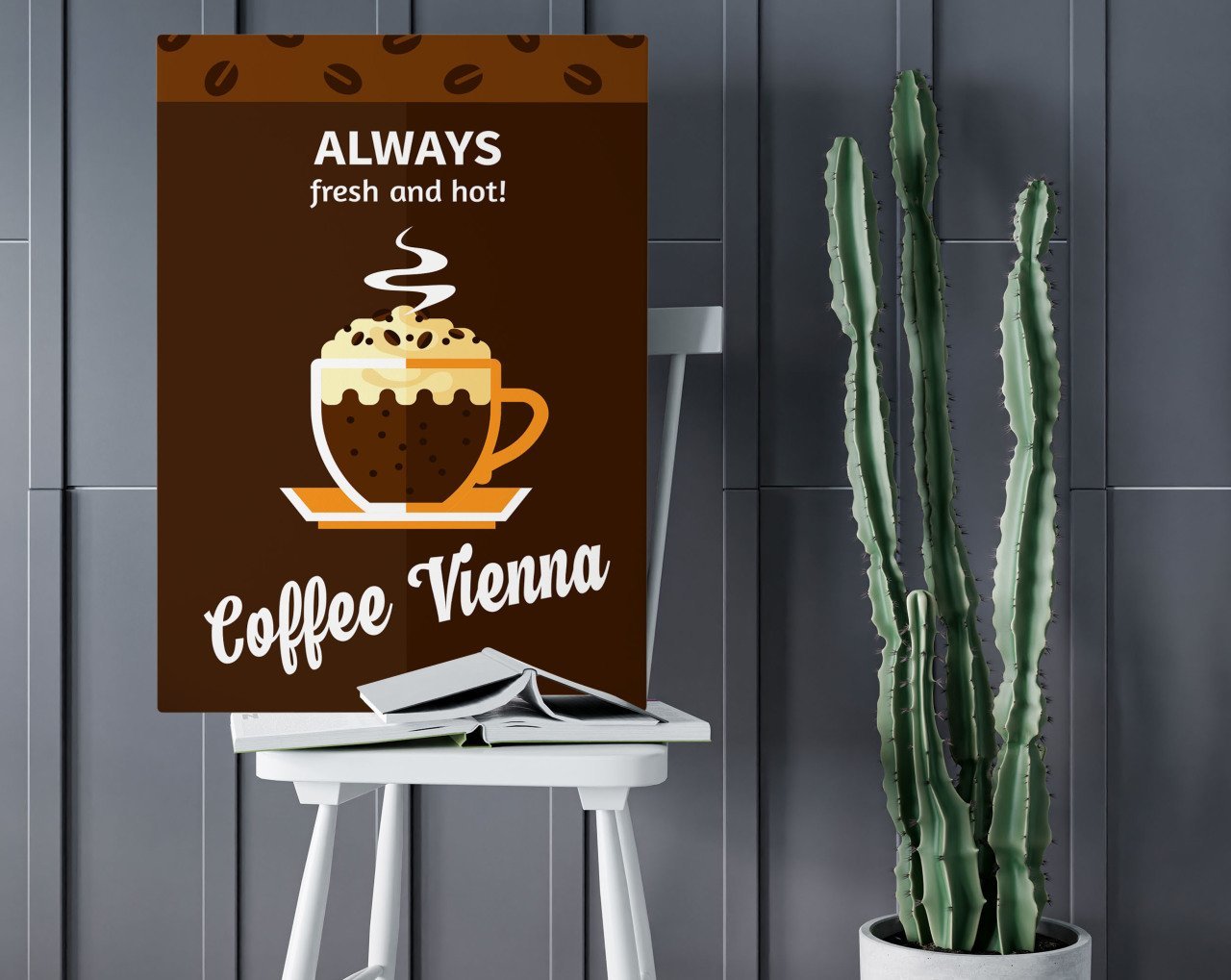 BK Home Coffee Tasarımlı Kanvas Tablo 50x70cm-10