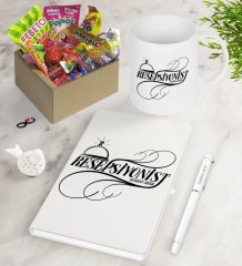 Kişiye Özel Resepsiyonist Nostaljik Lezzetler Defter Kalem Kupa Hediye Seti-1