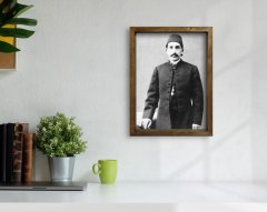 BK Home Sultan II Abdülhamid Han Tasarımlı Doğal Masif Ahşap Çerçeveli Tablo-8