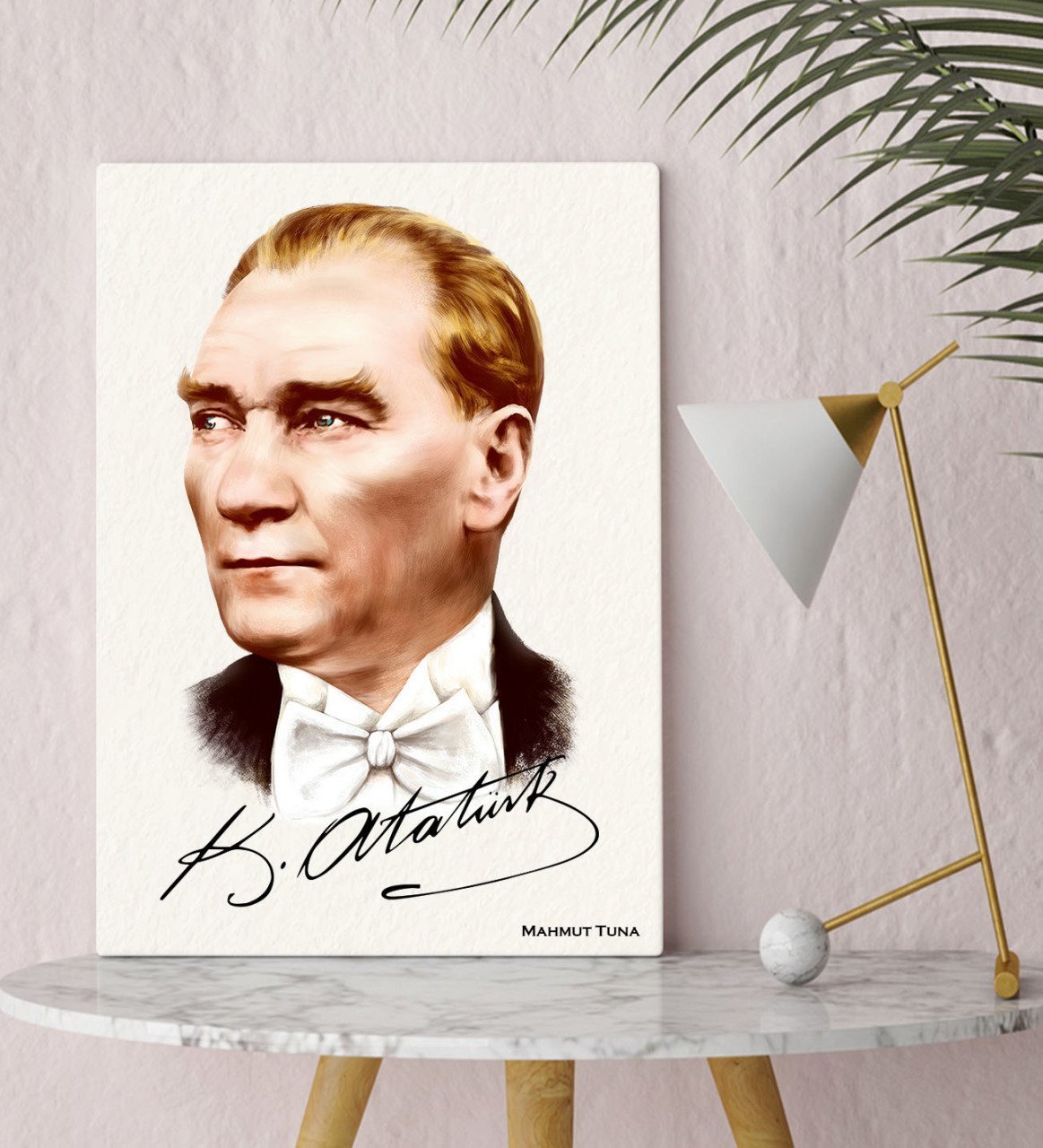 Kişiye Özel Atatürk Temalı 30X50 KANVAS TABLO -15