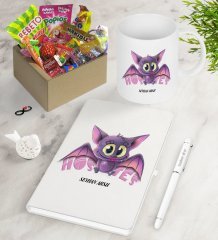 Kişiye Özel Hostes Nostaljik Lezzetler Defter Kalem Kupa Hediye Seti-3
