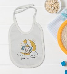 BK Kids Have a Sweet Dream Tasarımlı Bebek Body Zıbın ve Mama Önlüğü Hediye Seti - Model 1