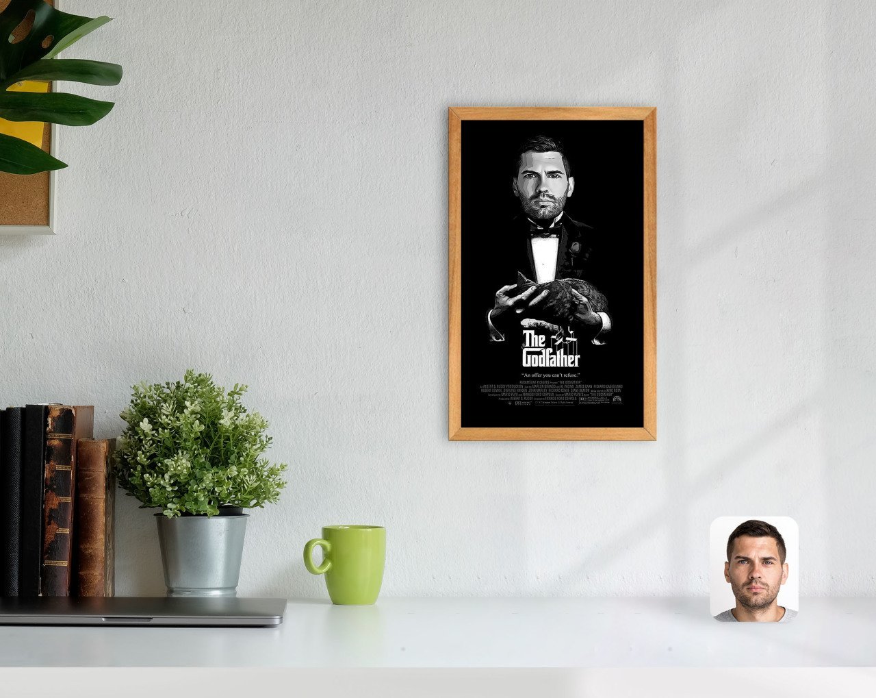 Kişiye Özel Godfather Baba Tasarımlı Dekoratif Retro Ahşap Tablo-10
