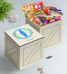 Kişiye Özel Ortopedist Ahşap Kutuda Nostaljik Lezzetler Hediye Seti-2