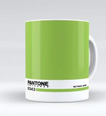 Kişiye Özel İsimli Pantone 0343 Beyaz Kupa Bardak