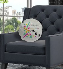 Kişiye Özel İsimli Sosyal Yardım ve İnceleme Görevlisi Tasarımlı Dekoratif Kırlent Yastık-1