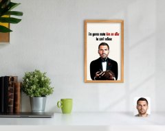 Kişiye Özel Godfather Baba Karikatürlü Dekoratif Retro Ahşap Tablo-9