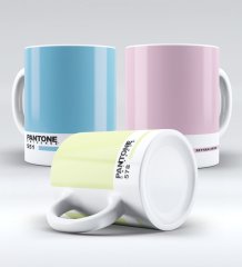 Kişiye Özel İsimli Pantone 012 Beyaz Kupa Bardak
