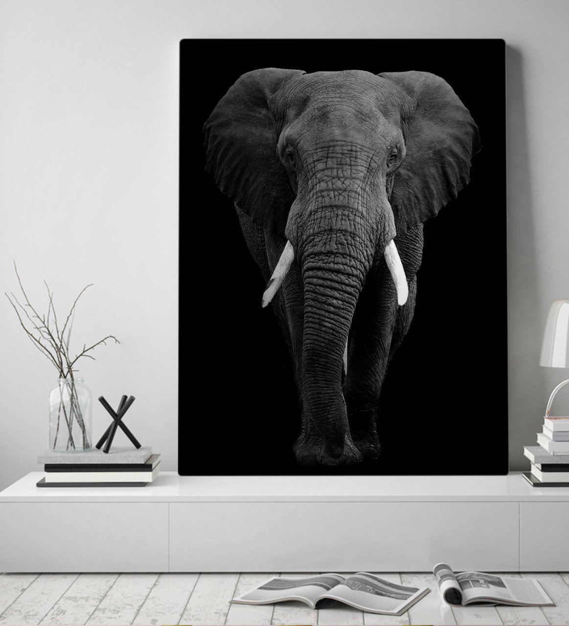 BK Home Fil Tasarımlı Kanvas Tablo 50x70cm-1