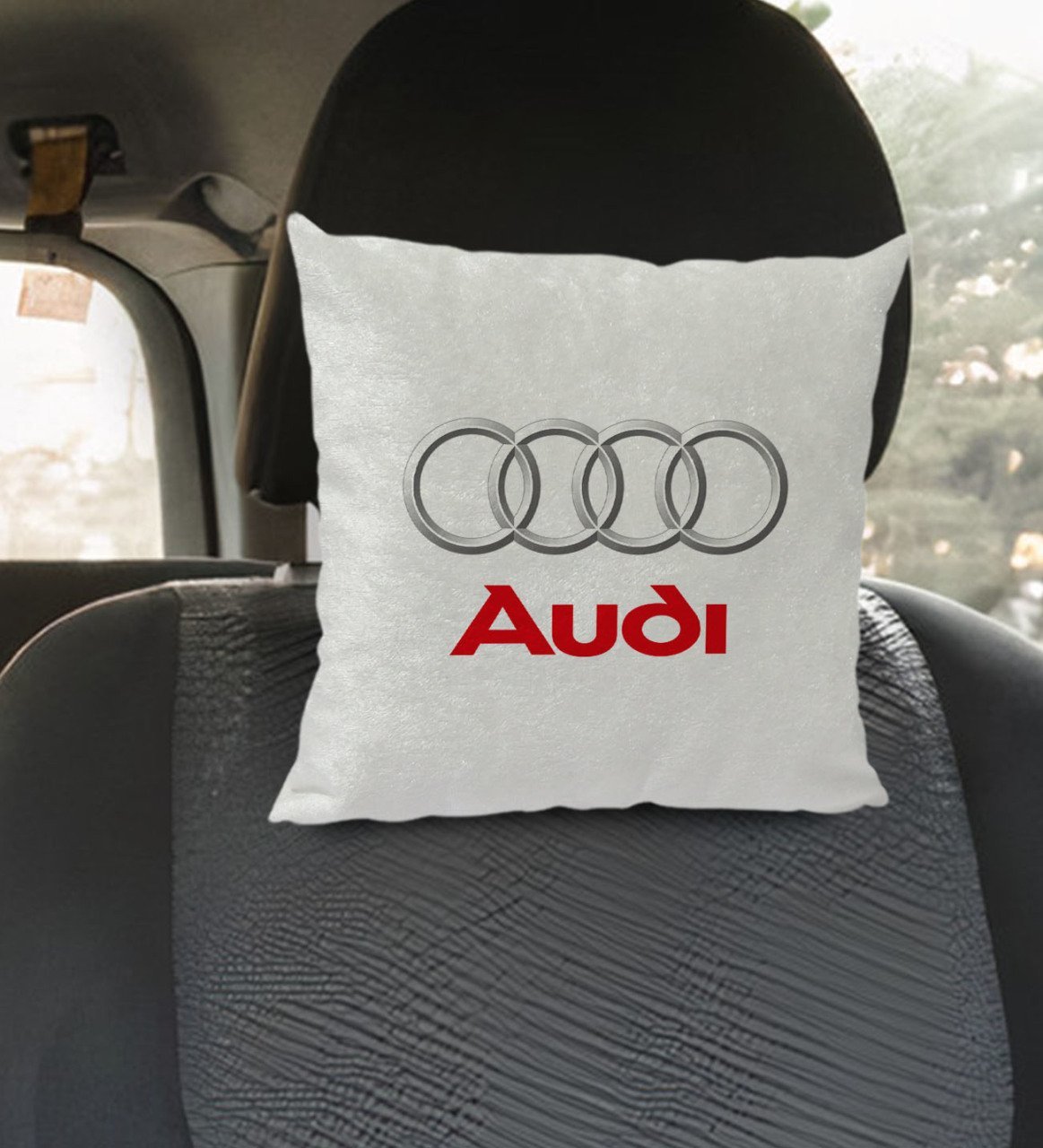 BK Gift Audi Tasarımlı Kare Araç Koltuk Yastığı-2