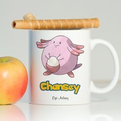 Kişiye Özel Pokemon Chansey Beyaz Kupa Bardak