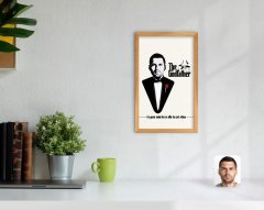 Kişiye Özel Godfather Baba Tasarımlı Dekoratif Retro Ahşap Tablo-8