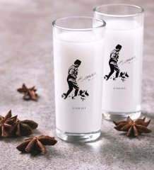 Kişiye Özel Renkli Baskılı Atatürk Temalı İkili Rakı Bardağı Seti-16