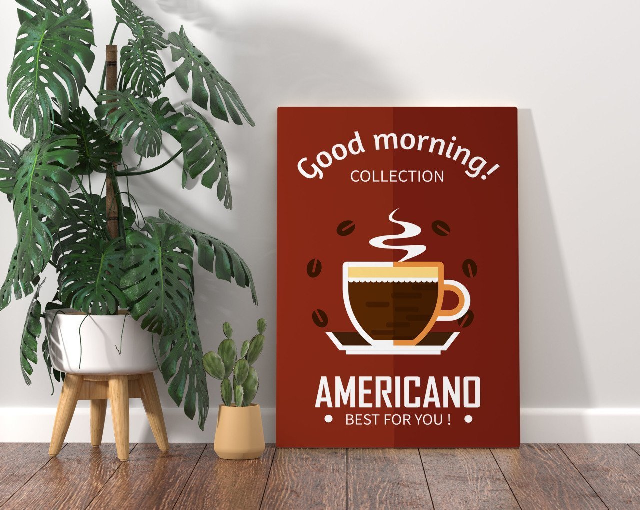 BK Home Coffee Tasarımlı Kanvas Tablo 70x100cm-8