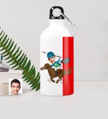 Kişiye Özel Bay Jokey Karikatürlü Metal Suluk (500 ml.)