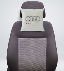BK Gift Audi Tasarımlı Kare Araç Koltuk Yastığı-1