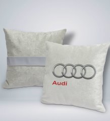 BK Gift Audi Tasarımlı Kare Araç Koltuk Yastığı-1