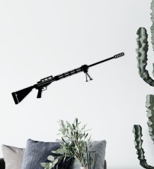 BK Gift Silah Tasarımlı Ahşap Duvar Süsü-38