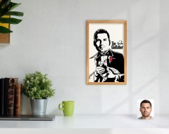 Kişiye Özel Godfather Baba Tasarımlı Dekoratif Retro Ahşap Tablo-7