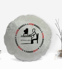 Kişiye Özel İsimli Sistem Mühendisi Tasarımlı Dekoratif Kırlent Yastık-1