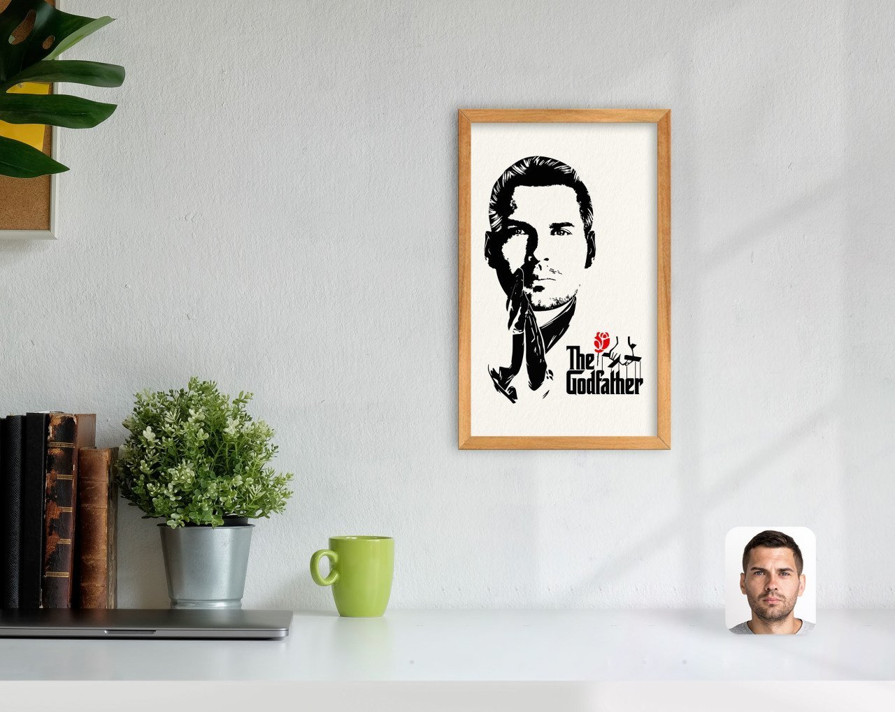 Kişiye Özel Godfather Baba Tasarımlı Dekoratif Retro Ahşap Tablo-6