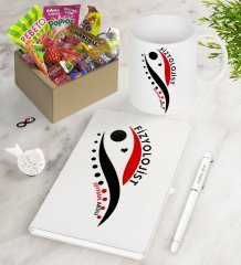 Kişiye Özel Fizyolojist Nostaljik Lezzetler Defter Kalem Kupa Hediye Seti-1