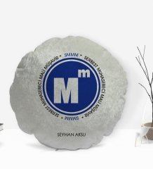 Kişiye Özel İsimli Mali Müşavir Tasarımlı Dekoratif Kırlent Yastık-1