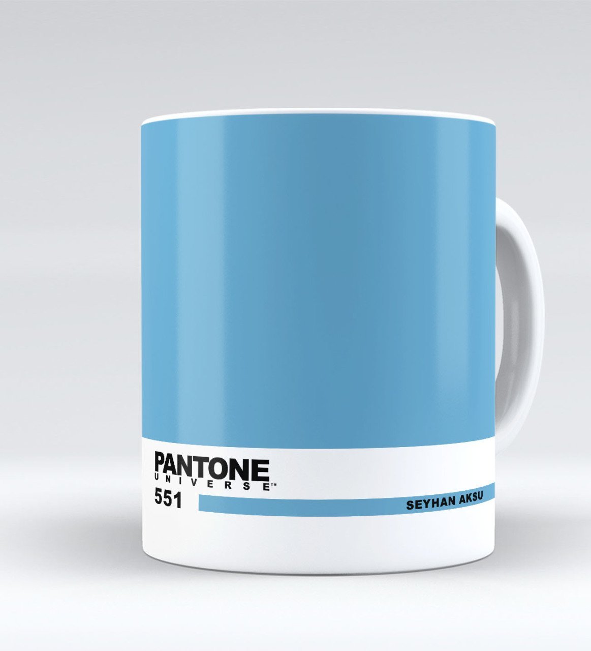 Kişiye Özel İsimli Pantone 551 Beyaz Kupa Bardak