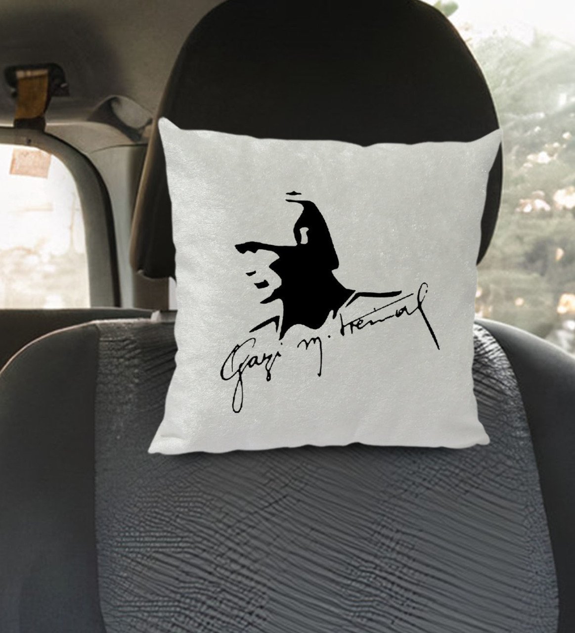 BK Gift Atatürk Temalı Kare Araç Koltuk Yastığı-27