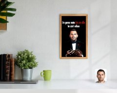 Kişiye Özel Godfather Baba Karikatürlü Dekoratif Retro Ahşap Tablo-4
