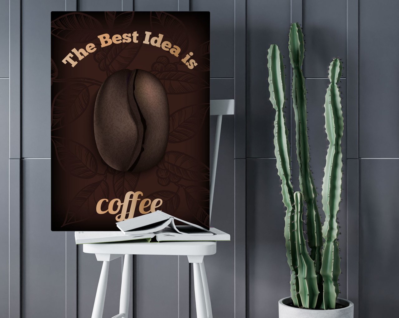 BK Home Coffee Tasarımlı Kanvas Tablo 50x70cm-7