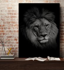 BK Home Aslan Tasarımlı Kanvas Tablo 70x100cm-2