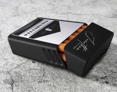 BK Gift Kişiye Özel İsimli Tarihli Siyah Metal Sigara Tabakası-1, Arkadaşa Hediye, İsimli Sigaralık, Metal Sigara Kutusu