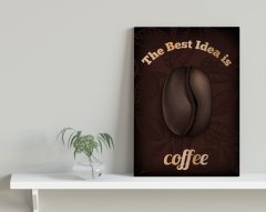 BK Home Coffee Tasarımlı Kanvas Tablo 30x50cm-7
