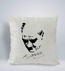BK Gift Atatürk Temalı Kare Araç Koltuk Yastığı-25