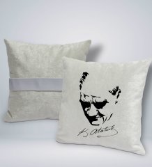 BK Gift Atatürk Temalı Kare Araç Koltuk Yastığı-25