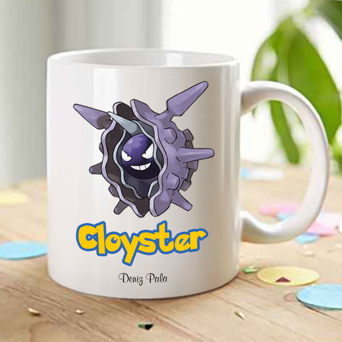 Kişiye Özel Pokemon Cloyster Beyaz Kupa Bardak