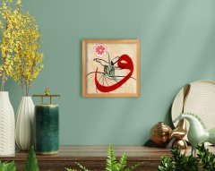 BK Home Vav El Yapımı Ahşap Çerçeveli Tablo-2
