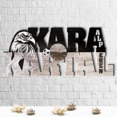 Kişiye Özel Siyah Beyaz Tasarımlı Ahşap Duvar Saati - 4