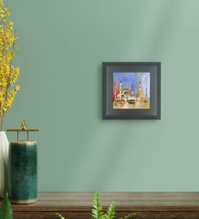 BK Gift Camii Tasarımlı Ahşap Çerçeveli Taş Duvar Dekoru-1