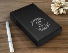 BK Gift Kişiye Özel İsimli Siyah Metal Sigara Tabakası-5, Arkadaşa Hediye, İsimli Sigaralık, Metal Sigara Kutusu