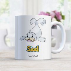 Kişiye Özel Pokemon Seel Beyaz Kupa Bardak