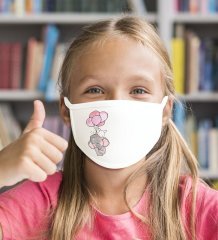 20 Adet Yıkanabilir Beyaz Çocuk Maske-9
