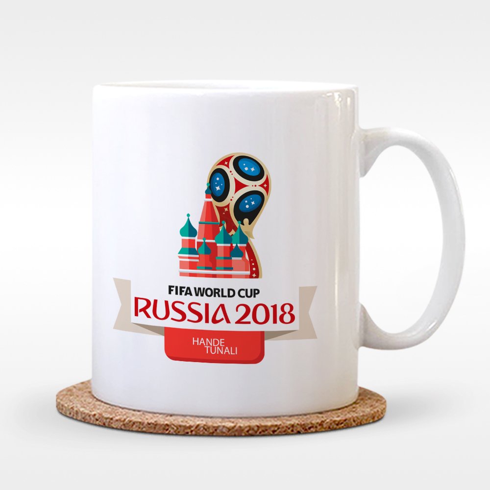 Kişiye Özel Dünya Kupası 2018 Tasarımlı Beyaz Kupa Bardak - 10