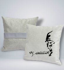 BK Gift Atatürk Temalı Kare Araç Koltuk Yastığı-21