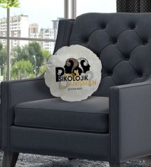 Kişiye Özel İsimli Psikolojik Danışman Tasarımlı Dekoratif Kırlent Yastık-1
