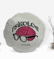 Kişiye Özel İsimli Psikolog Tasarımlı Dekoratif Kırlent Yastık-1