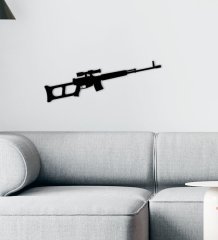 BK Gift Silah Tasarımlı Ahşap Duvar Süsü-26