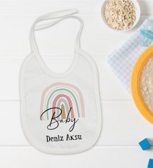 BK Kids Kişiye Özel Baby Tasarımlı Bebek Mama Önlüğü - Model 1